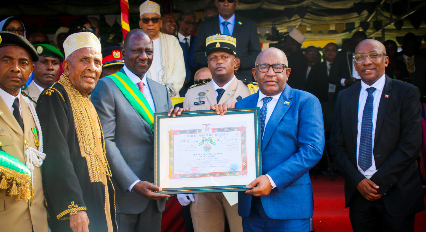 COMMUNIQUÉ CONJOINT A L'OCCASION DE LA VISITE OFFICIELLE DE SON EXCELLENCE WILLIAM RUTO, PRESIDENT DE LA REPUBLIQUE DU KENYA A L'UNION DES COMORES DU 5 AU 7 JUILLET 2023