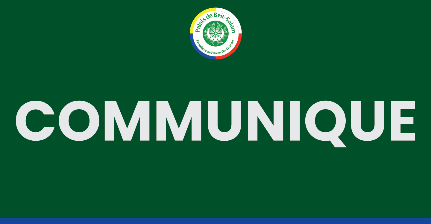 Communiqué de Presse à l'issue de l'entretien téléphonique entre SEM Azali Assoumani Président de l'Union des Comores et Président en exercice de l'Union Africaine avec le Général Abdourahamane Tchiani, Président de la Transition du Niger.